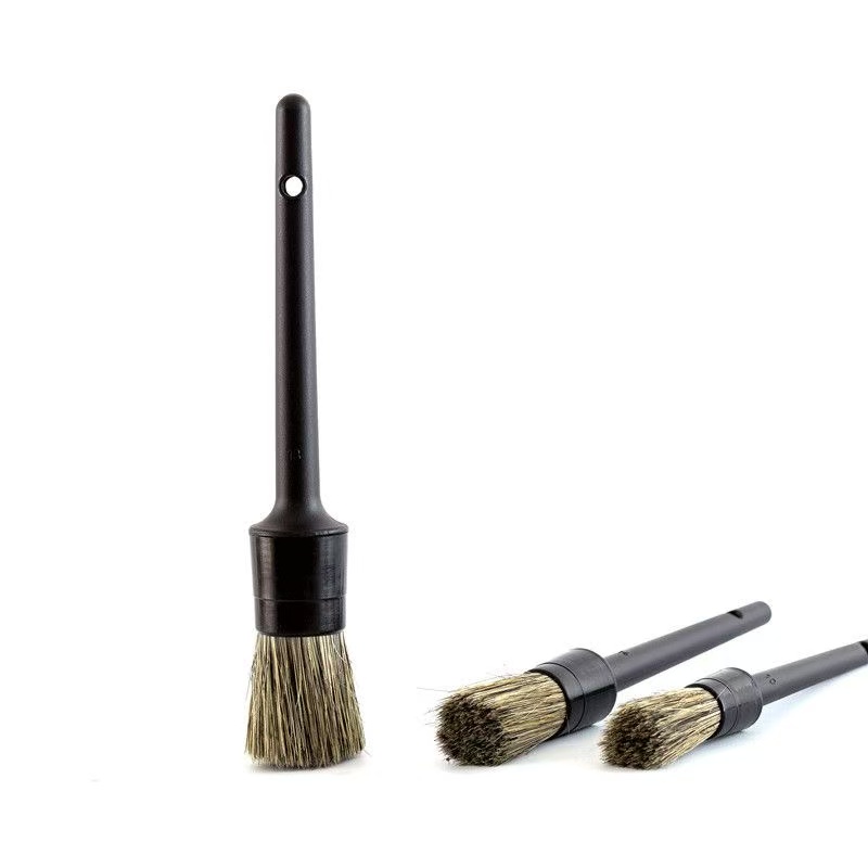 Car Detailing Brush Set Boar Hair Interior - Set 3 buah sikat untuk perawatan