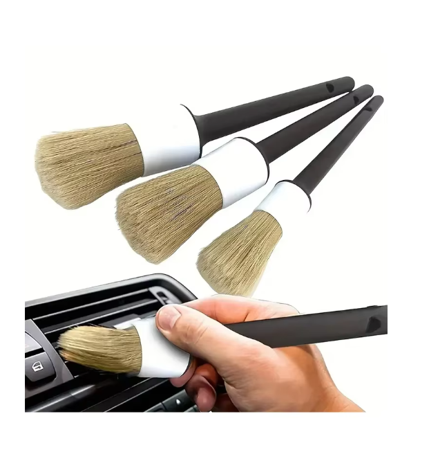 3PCS Set Sikat Detailing Mobil - Car Detailing Brush Set Boar Hair Interior ulasan dan harga