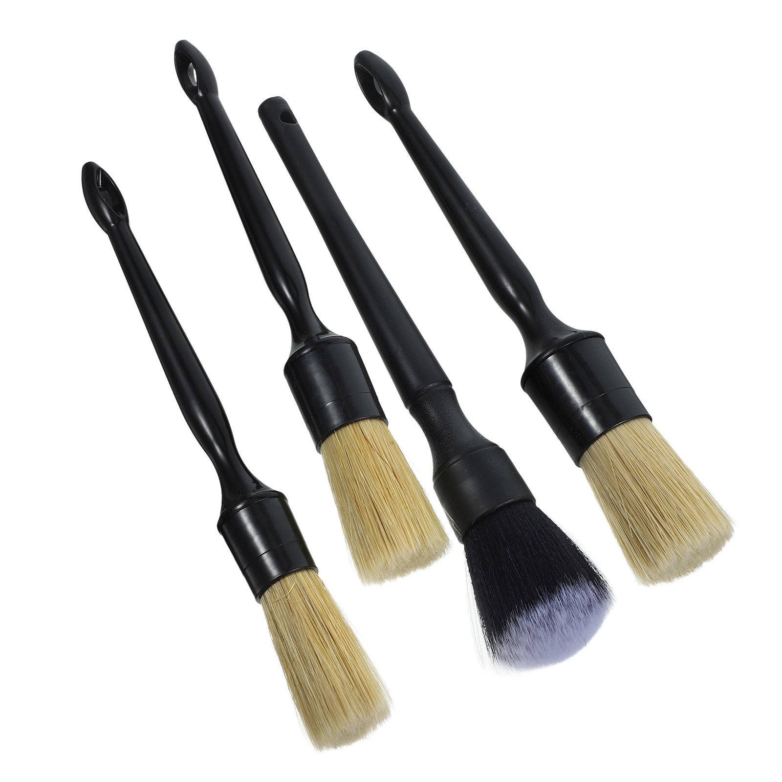 1 Set Sikat Detail Bulu Babi,  - Car Detailing Brush Set Boar Hair Interior ulasan dan harga