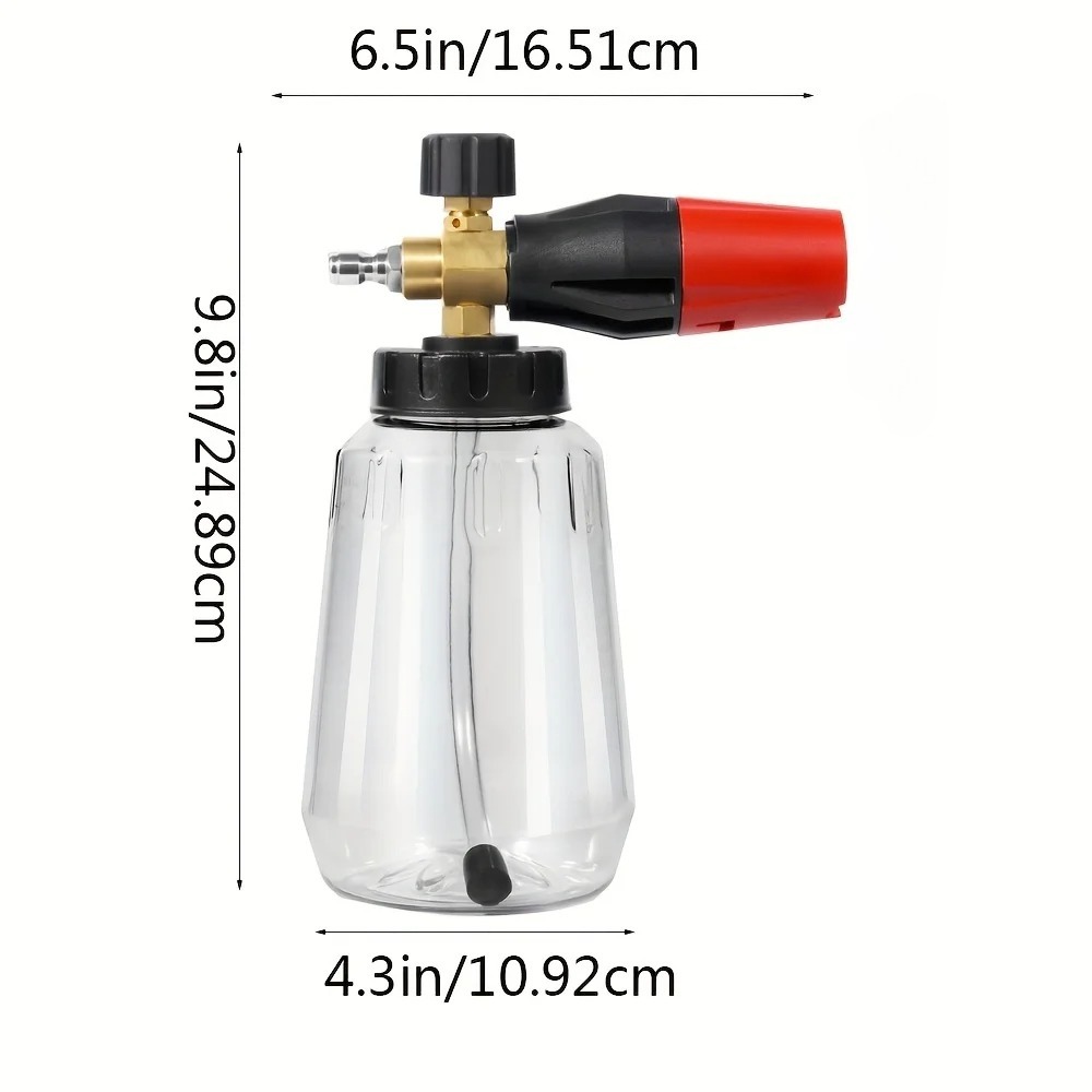 1 Buah Botol Busa PA 1L yang D - Foam Cannon Pressure Washer Wide Mouth ulasan dan harga