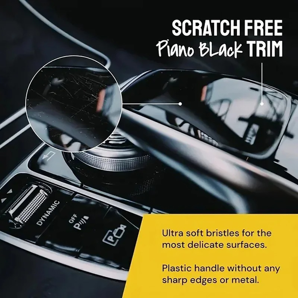 3PCS Set Sikat Detailing Mobil - Car Detailing Brush Set Boar Hair Interior ulasan dan harga