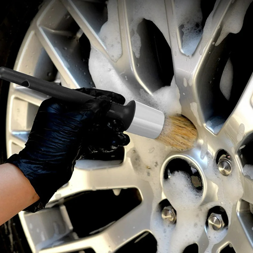 3PCS Set Sikat Detailing Mobil - Car Detailing Brush Set Boar Hair Interior ulasan dan harga