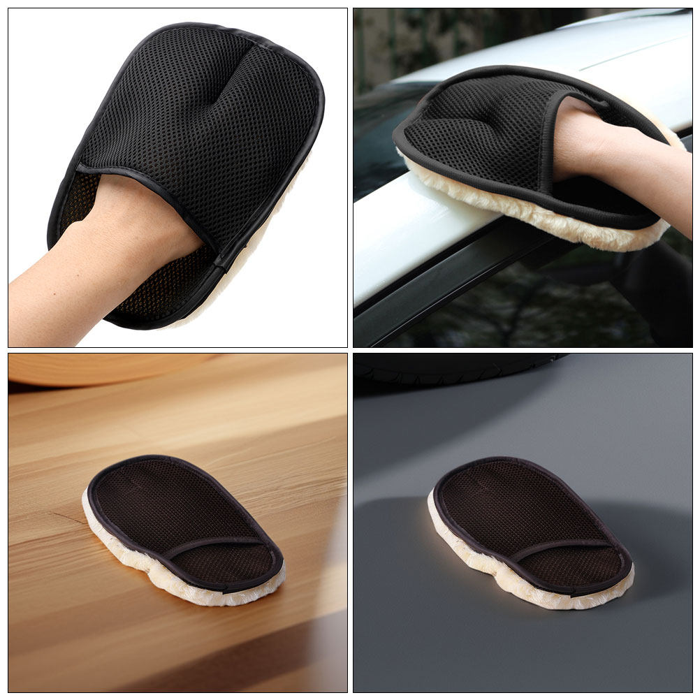 10 Pasang Sarung Tangan Cuci M - Car Detailing Wash Mitt Microfiber Wool ulasan dan harga