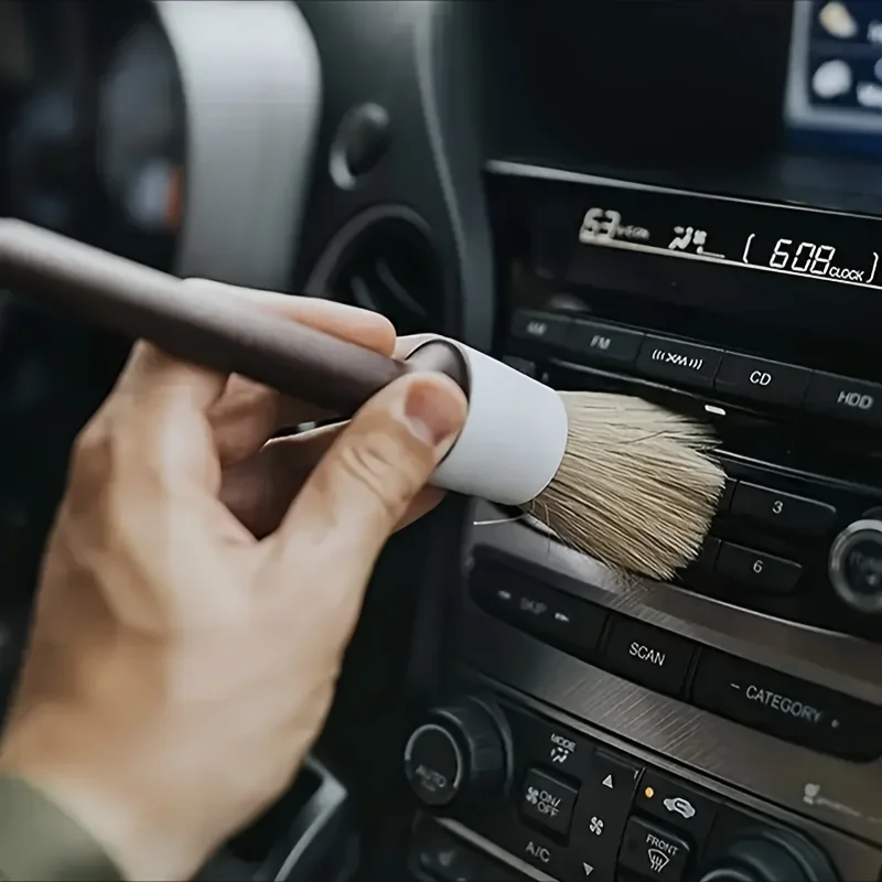 3 buah set sikat detailing mob - Car Detailing Brush Set Boar Hair Interior ulasan dan harga