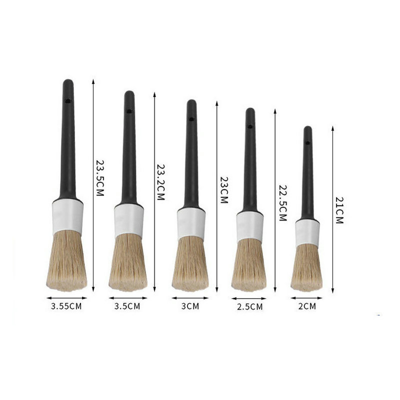 50Set 3Pcs/set Sikat Detailing - Car Detailing Brush Set Boar Hair Interior ulasan dan harga