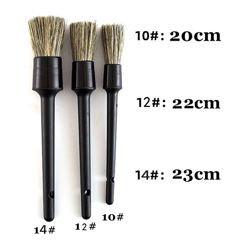 50Set 3Pcs/set Sikat Detailing - Car Detailing Brush Set Boar Hair Interior ulasan dan harga