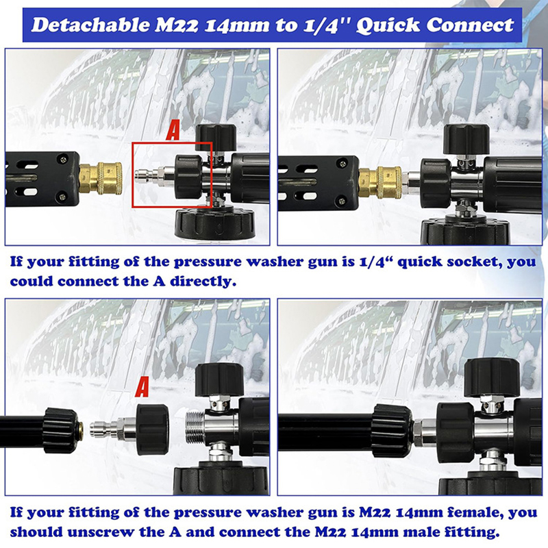 Cannon Busa untuk Mesin Cuci T - Foam Cannon Pressure Washer Wide Mouth ulasan dan harga