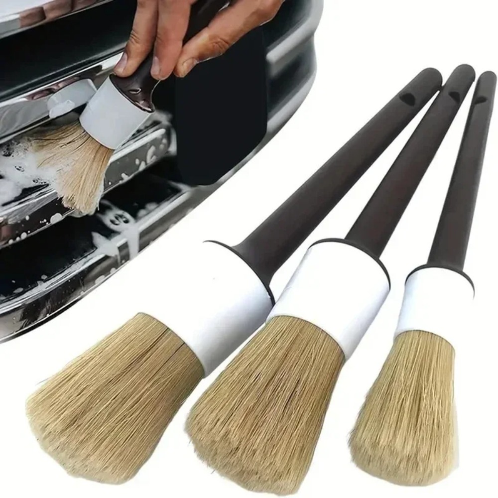Sikat Detailing Mobil Interior - Car Detailing Brush Set Boar Hair Interior ulasan dan harga