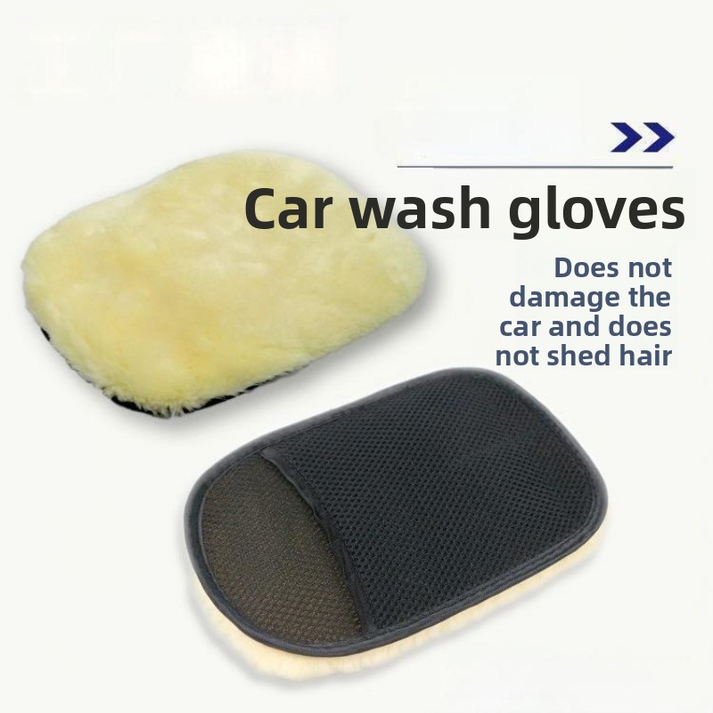 Sarung Tangan Cuci Mobil dari  - Car Detailing Wash Mitt Microfiber Wool ulasan dan harga