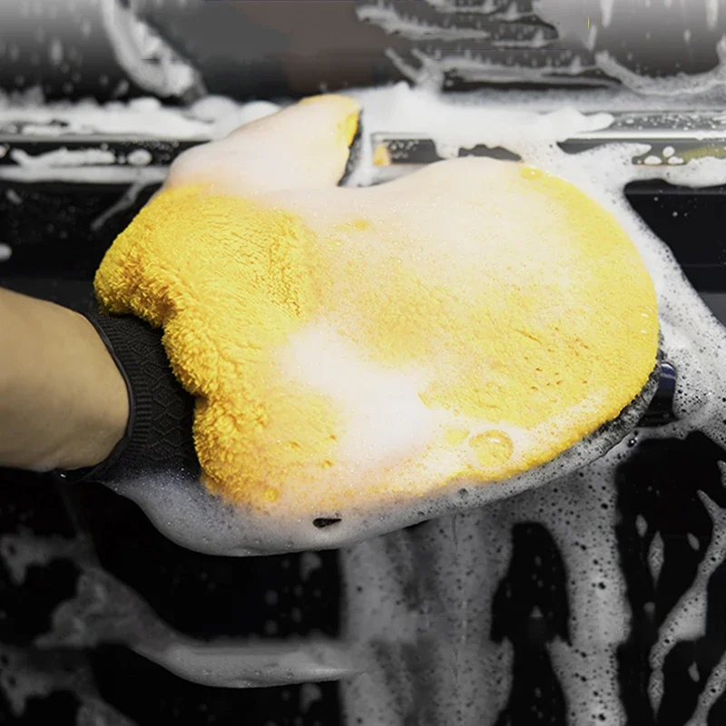 Sarung Tangan Mikrofiber untuk - Car Detailing Wash Mitt Microfiber Wool ulasan dan harga