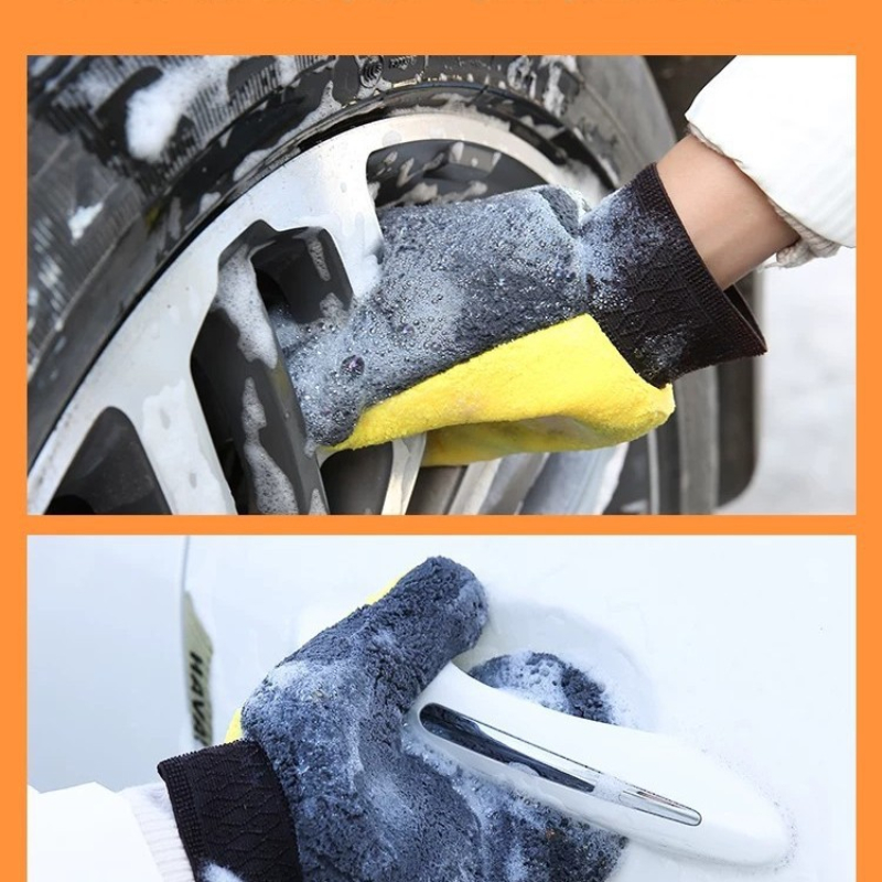 Sarung Tangan Mikrofiber untuk - Car Detailing Wash Mitt Microfiber Wool ulasan dan harga