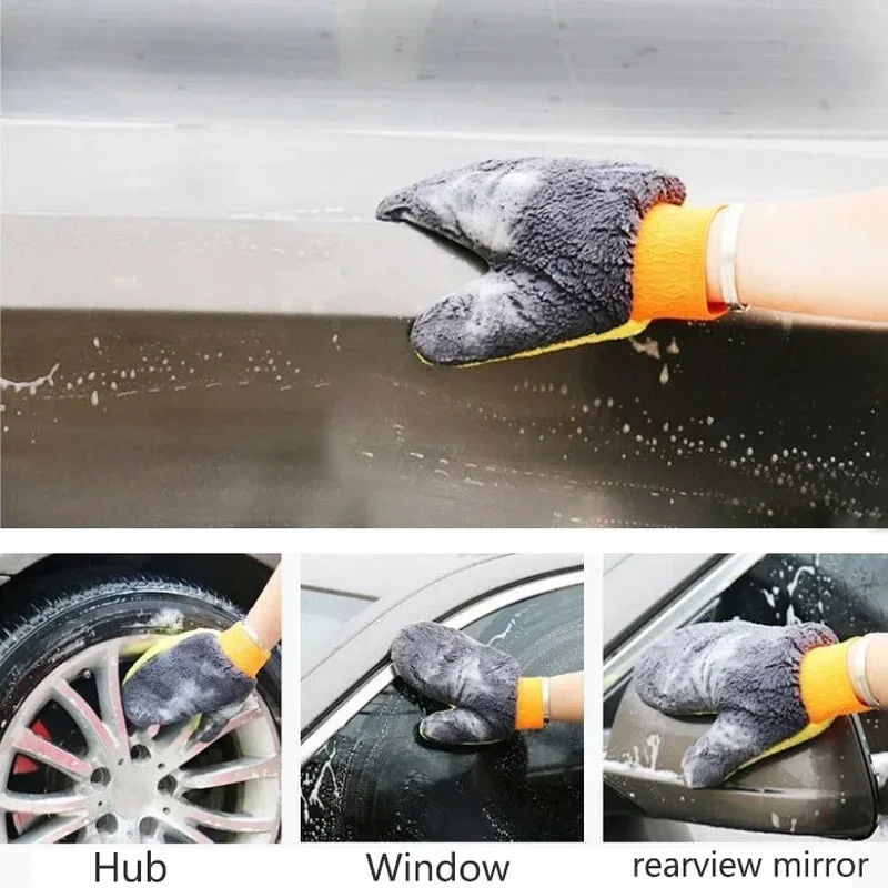 Sarung Tangan Mikrofiber untuk - Car Detailing Wash Mitt Microfiber Wool ulasan dan harga