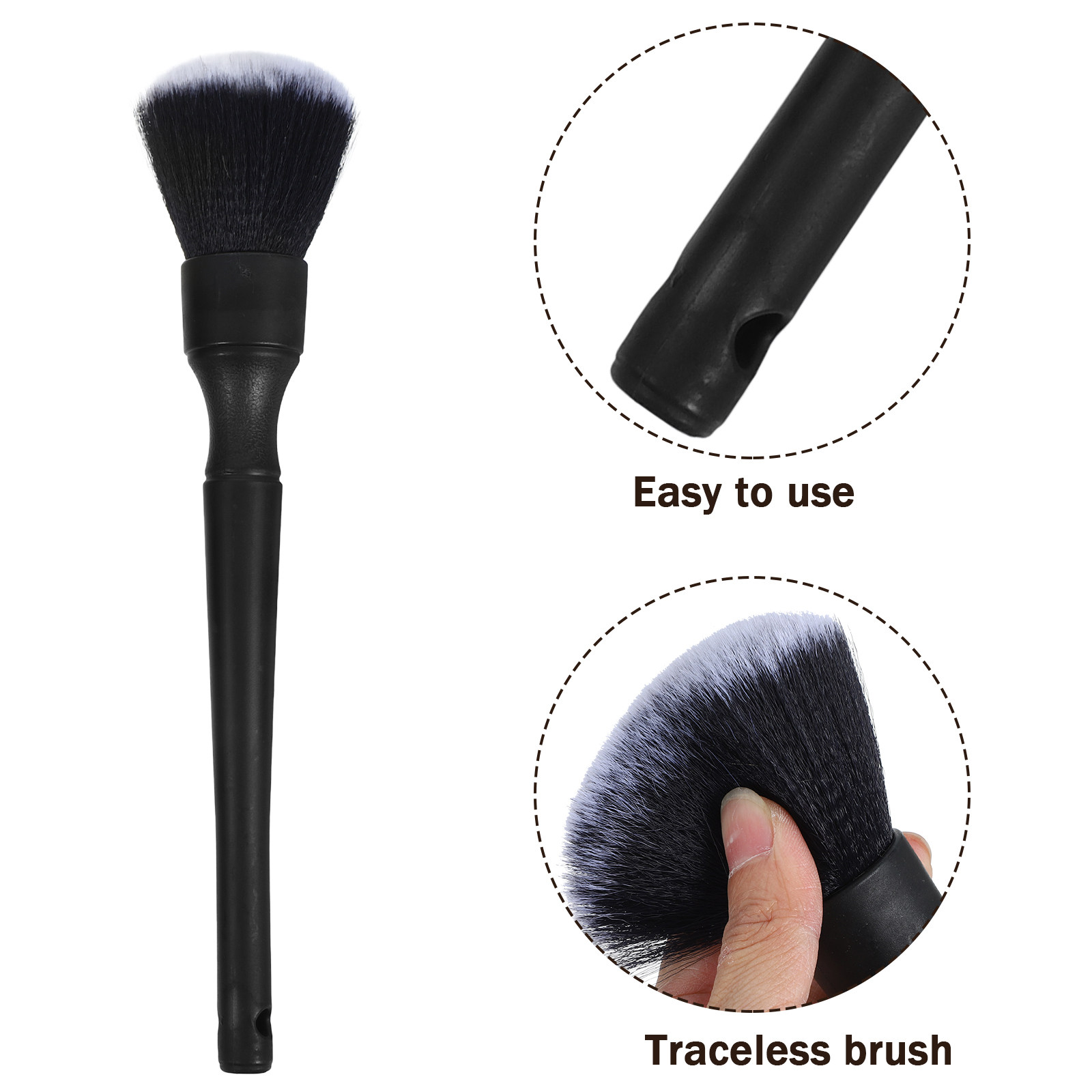 1 Set Sikat Detail Bulu Babi H - Car Detailing Brush Set Boar Hair Interior ulasan dan harga