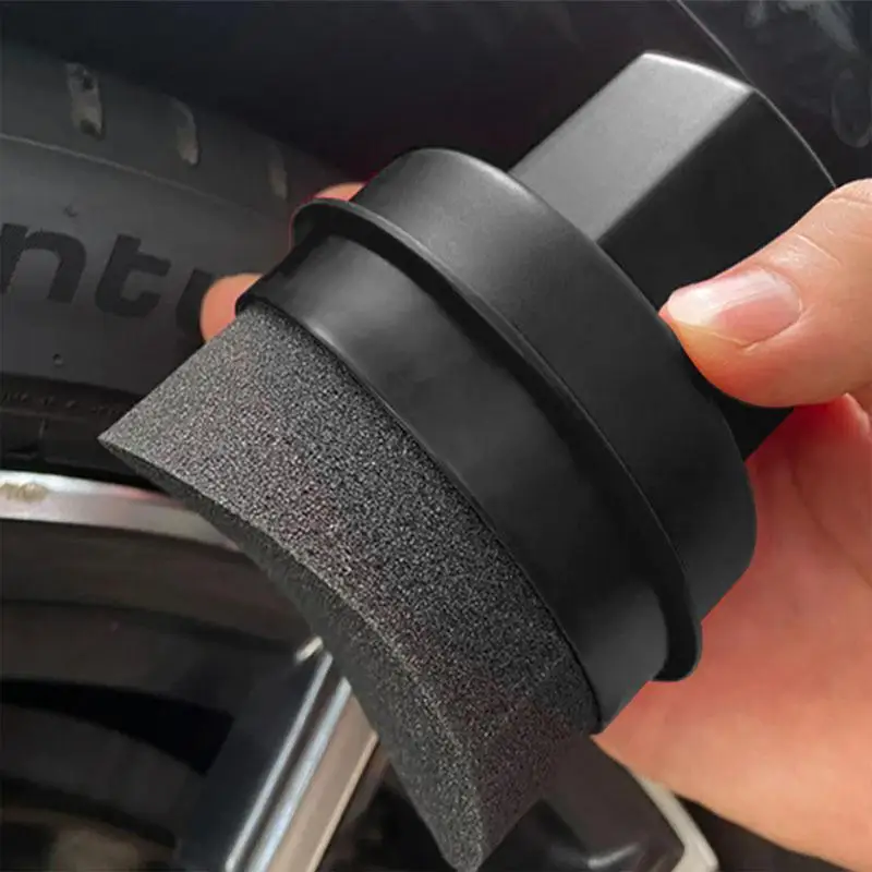 Spons Pemoles Ban Mobil Bentuk - Tire Shine Applicator Curved Sponge Brush ulasan dan harga