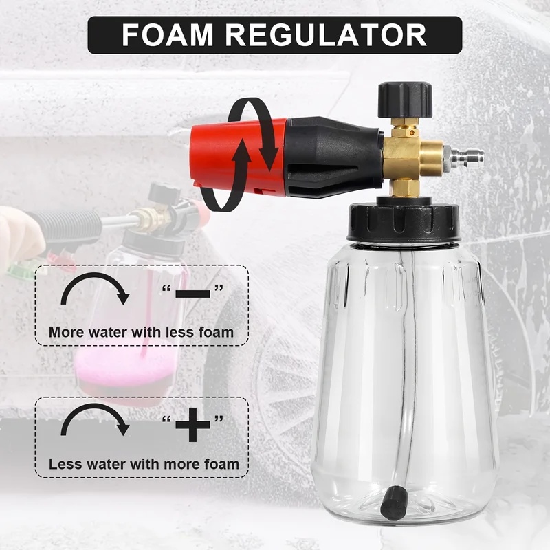 Alat Semprot Busa Tebal dengan - Foam Cannon Pressure Washer Wide Mouth ulasan dan harga
