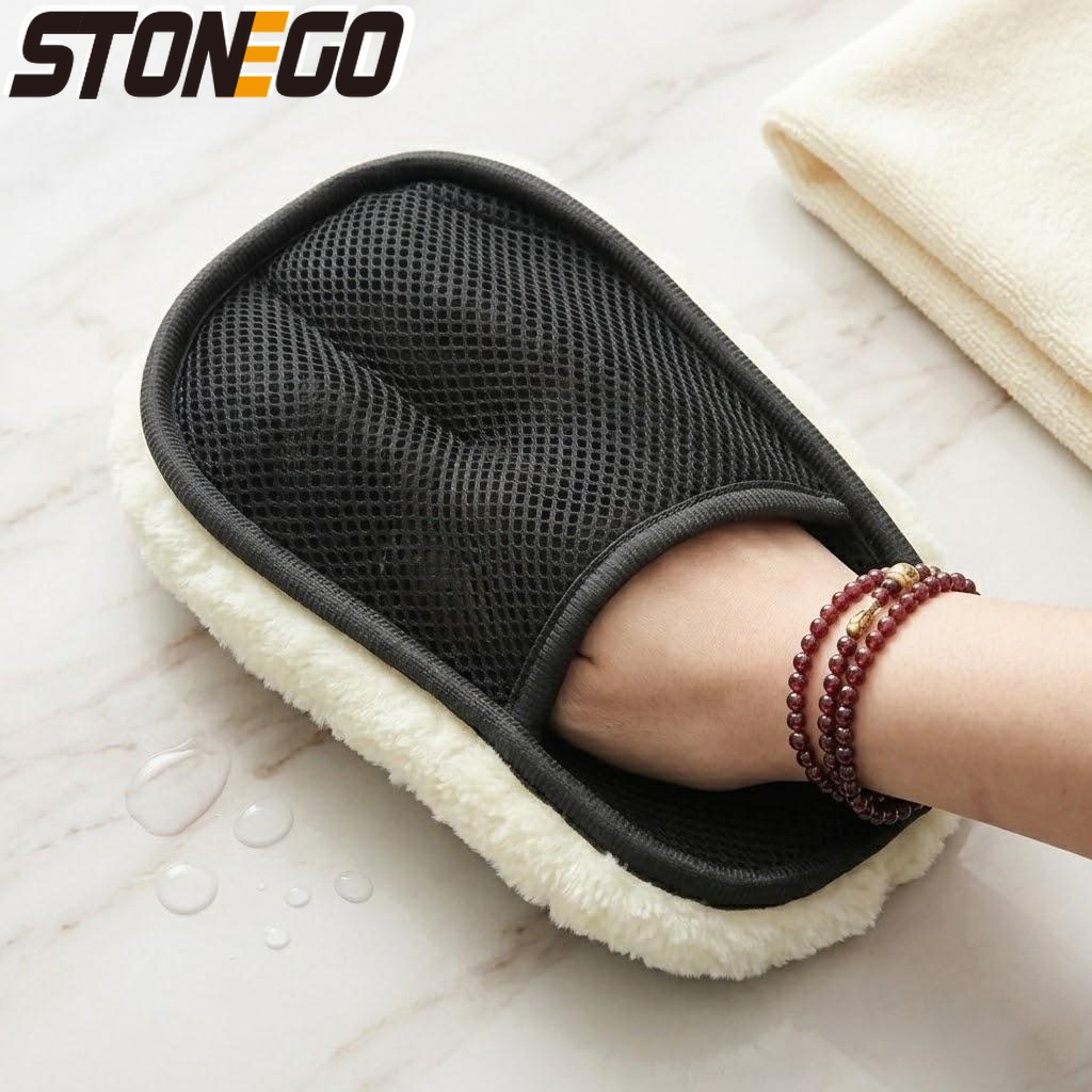 Sarung Tangan Pembersih Mobil  - Car Detailing Wash Mitt Microfiber Wool ulasan dan harga