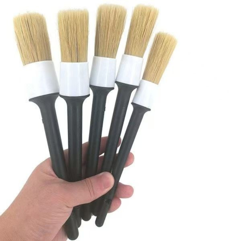 3 Buah Set Sikat Detail Mobil, - Car Detailing Brush Set Boar Hair Interior ulasan dan harga
