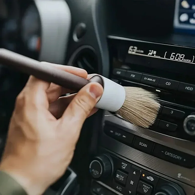 3 Buah Set Sikat Detail Mobil, - Car Detailing Brush Set Boar Hair Interior ulasan dan harga